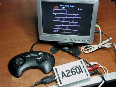 A2601 Complete View Running Donkey Kong